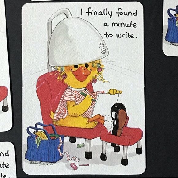 Suzy Spafford ‘85 Witzy Postcard Suzy Ducken Beauty Shop Salon (8 Cards) - Picture 5 of 11